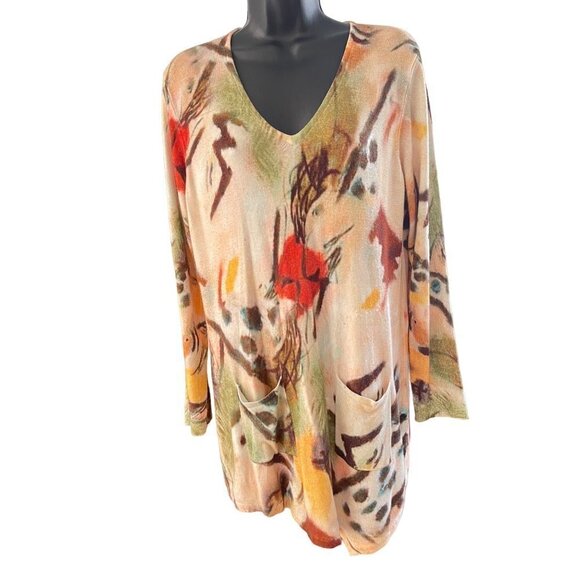 Blue Ice women’s long sweater multi XL - Picture 1 of 9